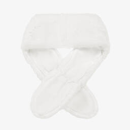 Helen Moore-Girls Ivory Faux Fur Scarf | Childrensalon Outlet