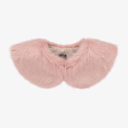 Helen Moore-Girls Pink Faux Fur Collar | Childrensalon Outlet