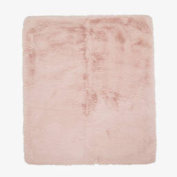 Helen Moore-Pink Faux Fur Blanket (80cm) | Childrensalon Outlet
