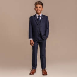 House of Cavani-Boys Classic Navy Formal Ensemble | Childrensalon Outlet