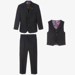 House of Cavani-Boys Classic Navy Formal Ensemble | Childrensalon Outlet