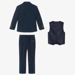 House of Cavani-Boys Navy Tweed Orson Ensemble | Childrensalon Outlet