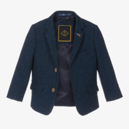 House of Cavani-Boys Navy Tweed Orson Ensemble | Childrensalon Outlet