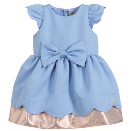 Hucklebones London-Baby Girls Blue Dress Set | Childrensalon Outlet