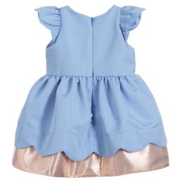 Hucklebones London-Baby Girls Blue Dress Set | Childrensalon Outlet