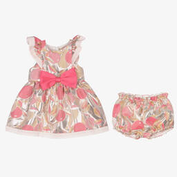 Hucklebones London-Baby Girls Silver Dress | Childrensalon Outlet