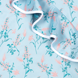 Hucklebones London-Blue Floral Jacquard Dress | Childrensalon Outlet