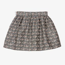 Hucklebones London-Розово-голубая жаккардовая юбка | Childrensalon Outlet