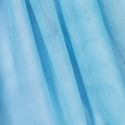 Hucklebones London-Платье из синего тюля с атласными акцентами | Childrensalon Outlet