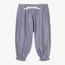 Hucklebones London-بنطلون لاميه لون أزرق للبنات | Childrensalon Outlet