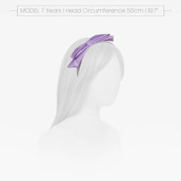 Hucklebones London-Girls Elegant Satin Bow Headpiece | Childrensalon Outlet