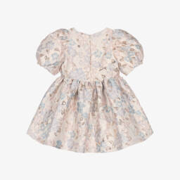 Hucklebones London-Girls Floral Elegance Jacquard Frock | Childrensalon Outlet