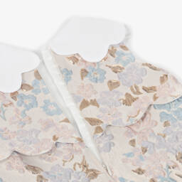 Hucklebones London-Girls Floral Jacquard Collar Ensemble | Childrensalon Outlet