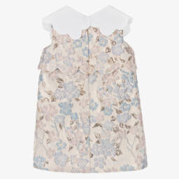 Hucklebones London-Girls Floral Jacquard Collar Ensemble | Childrensalon Outlet
