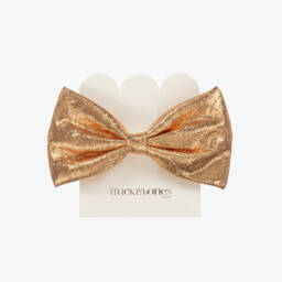 Hucklebones London-مشبك شعر ذهبي براق للبنات | Childrensalon Outlet