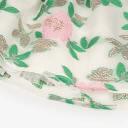 Hucklebones London-Girls Ivory Blossom Jacquard Ensemble | Childrensalon Outlet