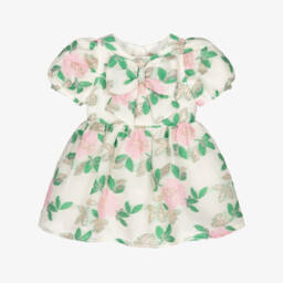 Hucklebones London-Girls Ivory Blossom Jacquard Ensemble | Childrensalon Outlet