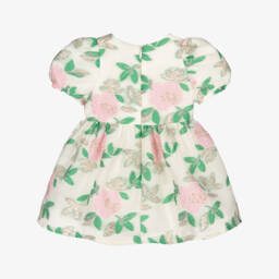 Hucklebones London-Girls Ivory Blossom Jacquard Ensemble | Childrensalon Outlet