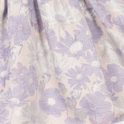 Hucklebones London-Сиреневое жаккардовое платье с цветочным узором | Childrensalon Outlet