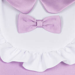 Hucklebones London-Платье А-силуэта из атласа лилового цвета для девочек | Childrensalon Outlet