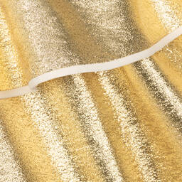 Hucklebones London-Платье цвета золотистый металлик из ламе | Childrensalon Outlet