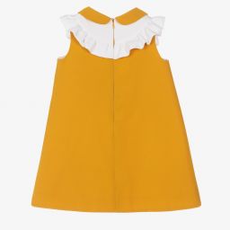 Hucklebones London-Горчично-желтое платье для девочек | Childrensalon Outlet