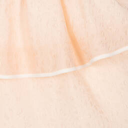 Hucklebones London-Girls Pale Pink Organza Dress | Childrensalon Outlet