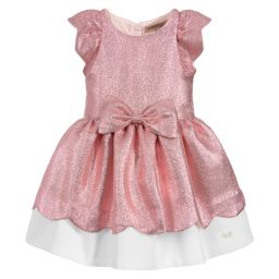 Hucklebones London-Розовое платье с блестками для девочек | Childrensalon Outlet