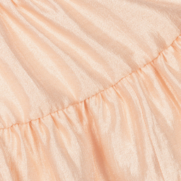 Hucklebones London-Розовое платье с золотистым бантом для девочек | Childrensalon Outlet