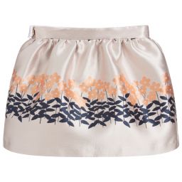 Hucklebones London-Girls Pink Jacquard Skirt | Childrensalon Outlet