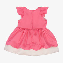 Hucklebones London-Girls Pink Satin Dress | Childrensalon Outlet