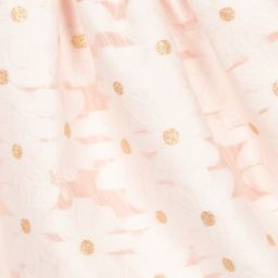 Hucklebones London-Розово-белое платье с ромашками для девочек | Childrensalon Outlet