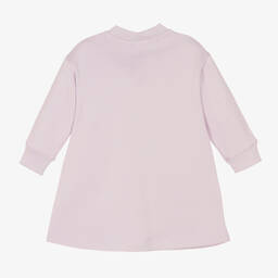 Hucklebones London-Фиолетовое хлопковое платье-свитшот | Childrensalon Outlet