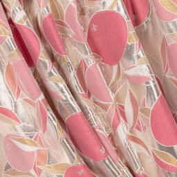 Hucklebones London-Серебристое жаккардовое платье для девочек | Childrensalon Outlet