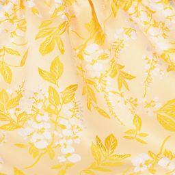 Hucklebones London-Girls Yellow Jacquard Skirt | Childrensalon Outlet