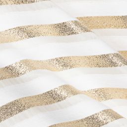 Hucklebones London-Бело-золотистое платье-шифт | Childrensalon Outlet