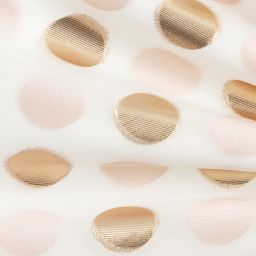 Hucklebones London-Ivory & Gold Organza Dress | Childrensalon Outlet