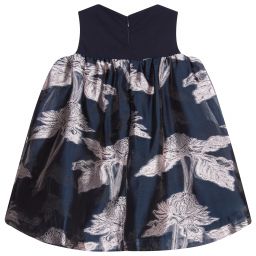 Hucklebones London-Navy Blue Party Dress | Childrensalon Outlet