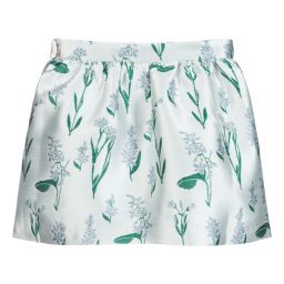 Hucklebones London-Pale Blue Jacquard Skirt | Childrensalon Outlet