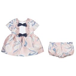 Hucklebones London-Pink & Blue Baby Dress Set | Childrensalon Outlet