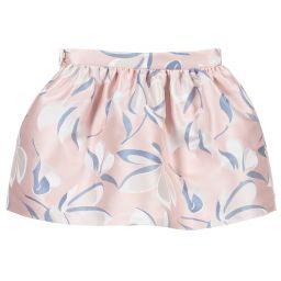 Hucklebones London-Розово-синяя атласная юбка | Childrensalon Outlet