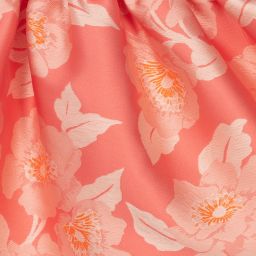 Hucklebones London-Pink Floral Jacquard Dress | Childrensalon Outlet