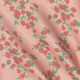 Hucklebones London-Розовое атласное платье-трапеция с цветами | Childrensalon Outlet