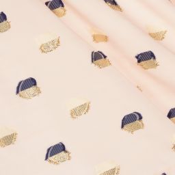 Hucklebones London-Розовое жаккардовое платье с сердечками | Childrensalon Outlet