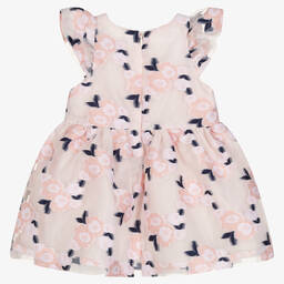 Hucklebones London-Pink Organza Jacquard Dress Set | Childrensalon Outlet