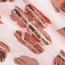 Hucklebones London Pink & Rose Gold Brocade Dress Hucklebones London Pink & Rose Gold Brocade Dress