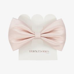 Hucklebones London-Розовая атласная заколка для волос (13см) | Childrensalon Outlet
