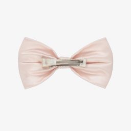 Hucklebones London-Розовая атласная заколка для волос (13см) | Childrensalon Outlet