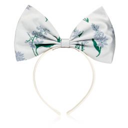 Hucklebones London-Silver Floral Hairband (18cm) | Childrensalon Outlet
