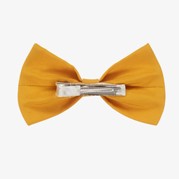 Hucklebones London-Желтая заколка-бантик (13см) | Childrensalon Outlet